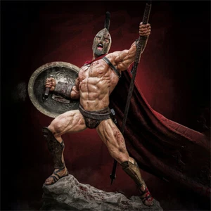 Leonidas Spartan 3D Printing Figure Unpainted Model Sculpture GK Blank Kit Stock - Picture 1 of 8