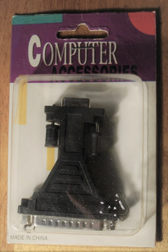 Gender changer DB25M9F 25 male 9 female F/M Adapter Connector Coupler RS-232 - Image 1 of 3