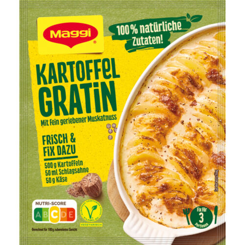 Maggi Fix für Kartoffel Gratin mit fein geriebener Muskatnuss 43g