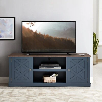 Soportes de TV de 64" con 2 puertas para televisores de hasta 75" (2 opciones de color) Foto 1 de 2