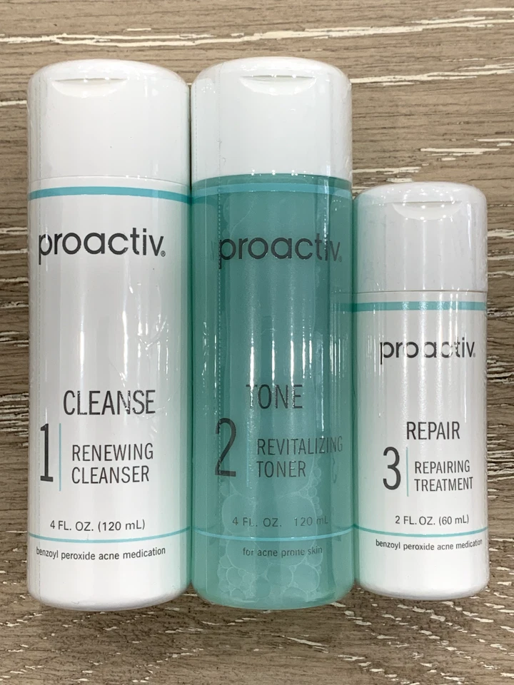 Proactiv 60 Day 3 Piece Kit 3-Step System 01/2027 Expiry Free Shipping Proactive - Image 1 of 3
