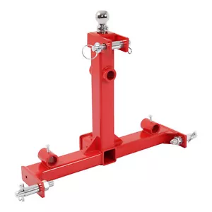 3 Point Hitch Adapter 2" Receiver Trailer Drawbar Gooseneck Ball For Tractors - Picture 1 of 22