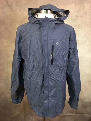 Jaqueta azul Paradox masculina corta-vento zíper completo com capuz tamanho XL - Imagem 1 de 4