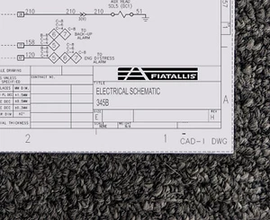 Fiat Allis Wheel Loader 345B Electrical Wiring Diagram Manual - Picture 1 of 1