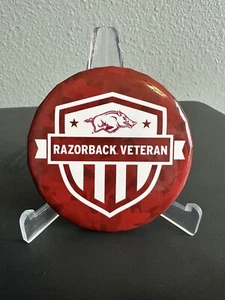 Arkansas Razorbacks Baseball 2024 Veteran 3” Promotional Round Pinback Button - Picture 1 of 2