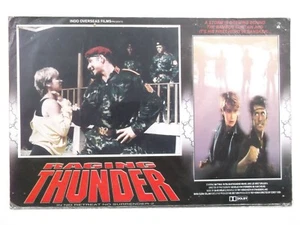 RAGING THUNDER Kampfsport 1987 4 Stück ENGLISCH 18x12 Orig SELTENE LOBBYKARTE... - Bild 1 von 4