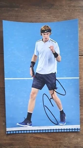 ANDRE RUBLEV HAND SIGNED 8X6 INCH TENNIS GLOSS  PHOTO WORLD RUSSIAN STAR  - Picture 1 of 2