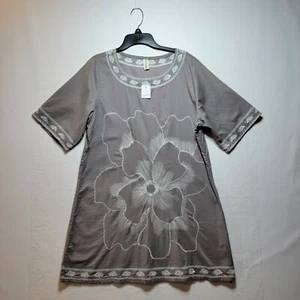 Japanese Embroidered Stitched Very Unique Flower Design Women's Dress New W/Tags - Picture 1 of 11
