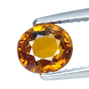 1.19CTS Brown yellow natural mali garnet oval cut loose gemstones "see video " - Bild 1 von 2