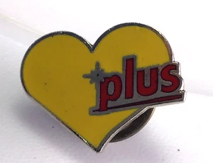 HEART PLUS PIN BADGE - Picture 1 of 2