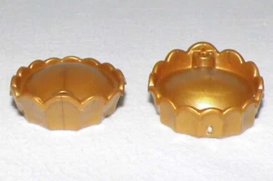 14162, 2x Krone, Federkrone (mit 1 Loch), gold - Bild 1 von 1