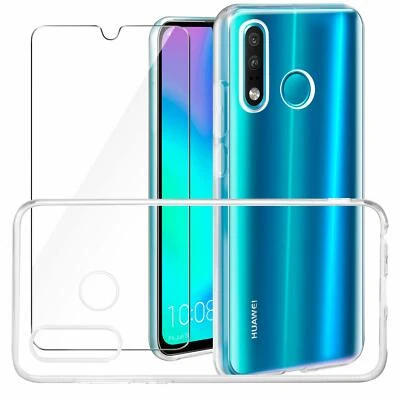 GÉNÉRIQUE Pour Huawei P30 Lite Coque gel en silicone - TRANSPARENT +1 verre trempé