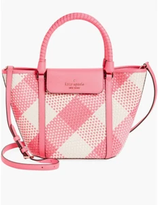 NWT Kate Spade New York Woven Plaid Tote Bag - Picture 1 of 6
