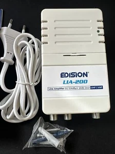 LINE AMPLIFIER EDISION LIA-200 5G UHF/VHF 24 dB 2 Ausgänge - Bild 1 von 4
