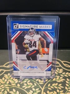 2022 Donruss Football Signature Marks Cordarelle Patterson SM-CP Blue 45/50 - Picture 1 of 2