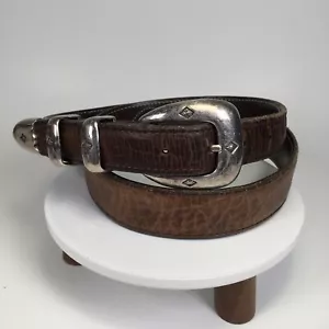 Vintage Chacon Herren Größe 35 Gürtel amerikanischer Bison handgefertigt USA westlicher Stil - Bild 1 von 8