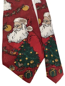 Vintage Don Loper of Beverly Hills Krawatte "Merry Christmas" - Bild 1 von 9