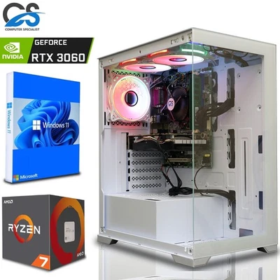 Ryzen 7 9700X Gaming PC | RTX 3060 12GB | 32GB DDR5 | 2TB NVMe SSD | Windows 11 - Image 1 of 4