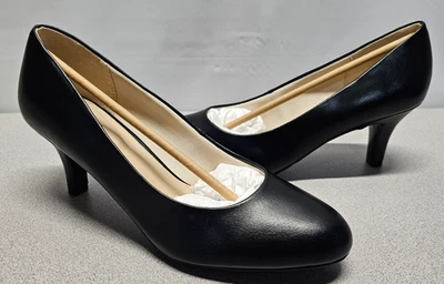 Nuevo en caja Zapatos de salón LifeStride para mujer Parigi de tacón alto sin cordones negros talla 10M ** Foto 1 de 4