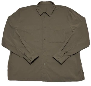 Lululemon Button Up Hemd XL grün relaxed locker langarm schnelltrocknend LM3EICS - Bild 1 von 6