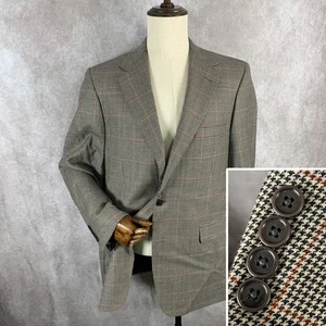 Brooks Brothers Blazer Jacket Men 41L Houndstooth Sport Coat Windowpane - Picture 1 of 18