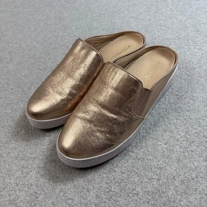 Vionic Shoes Womens Size 7.5 Wide Rose Gold Metallic Slip On Platform Comfort - Picture 1 of 8