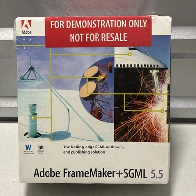 Adobe FrameMaker + SGML DEMO version 5.5 For Windows Brand New! - Image 1 of 4