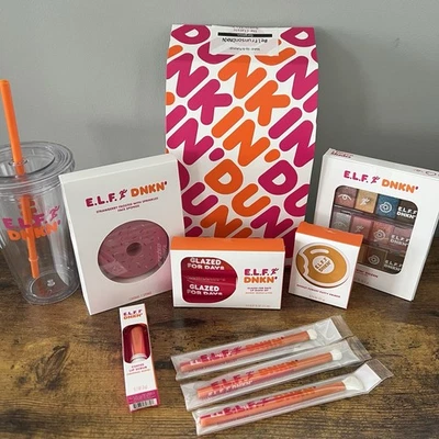 RARE! e.l.f. x Dunkin’ Donuts Classic Makeup Collection Set – Limited Edition - Image 1 of 4