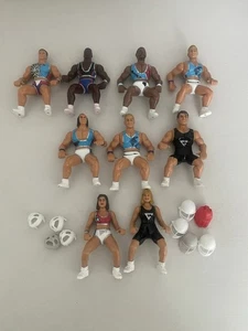 American Gladiators Bundle Job lot Of 9 Figures And Helmets Knock Offs /Bootlegs - Picture 1 of 11