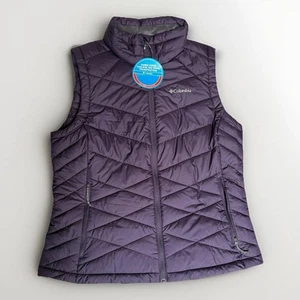Columbia Omni-Heat Weste Damen XL Pflaume Lila Thermo Puffer Neu mit Etikett - Bild 1 von 8