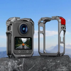 For DJI Osmo 360 Action Camera Metal Rabbit Cage Frame Case +Silicone Lens Cover - Picture 1 of 15