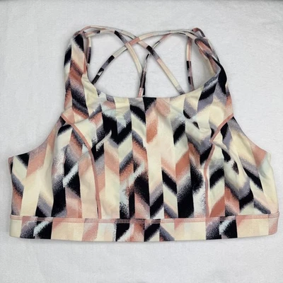 Torrid Sports Bra Womens 3X Chevron Print Strappy Active Athletic Gym Workout B - Image 1 of 4