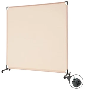 6FT Single Panel Rolling Room Divider, Partition Privacy Screens with Wheels,... - Picture 1 of 7