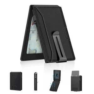 Mens Wallet Front Pocket Bifold Fashion Slim Wallets for Men with Money Clip ... - Picture 1 of 6
