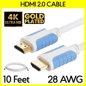 Cable HDMI de 15 Pies Negro Ultra Alta Velocidad 2.0 Cable HDMI 4K 3D UHD HDTV Nintendo - Imagen 1 de 3