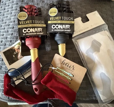 Conair Round Brushes And Misc Hair Accessories. #1 Great Stocking Stuffers - Image 1 of 4
