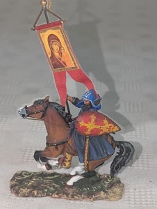 St. Petersburg Russian Medieval Mounted Orthodox Warrior Monk 54mm Tin (no Box) - Picture 1 of 11