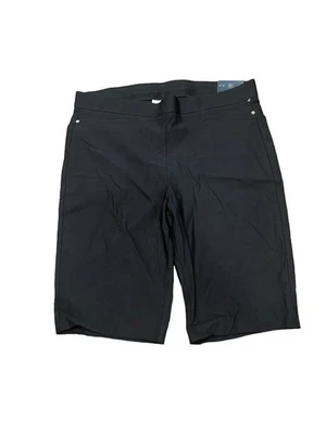 Bermudas elásticas Rafaella para mujer talla 18 negras Foto 1 de 4