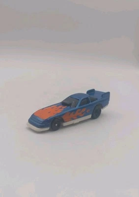 1993 Mattel Hot Wheels - Blue with Orange Flames Car - China 3.5" Long - Image 1 of 4