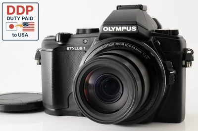 Olympus Stylus 1 Black Compact Digital Camera 12.0MP 【NEAR MINT】From Japan #150 - Image 1 of 4