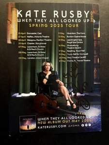KATE RUSBY = POPULAR BRITISH SINGER / SONGWRITER - SIGNED CONCERT FLYER - Picture 1 of 1