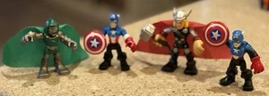 4 Hasbro Marvel Superhero Adventures Thor&Cp America & Dr Doom bundle 2010 Loose - Picture 1 of 14