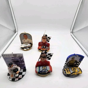 Lot of 5 Hallmark NASCAR Racing Keepsake Ornaments Richard Perry Jeff Kenseth - Picture 1 of 13