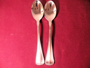 2 Teaspoons Towle HAMILTON Germany 18/8 Stainless Flatware Satin Handle 6 1/4" - Picture 1 of 6
