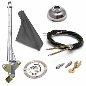 11 Trans Mnt Emergency Hand Brake  Grey Boot, Silver Ring, Cap and Cable Kit