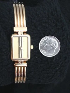 Wristwatch, Lady's, French Michel Herbelin Gold-Plate 1 Jewel Quartz, France - Picture 1 of 4
