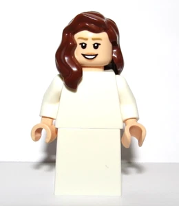 Lego Novia Dama de honor Minifigura Carne Cabeza Reversible Cabello Marrón Boda - Imagen 1 de 4