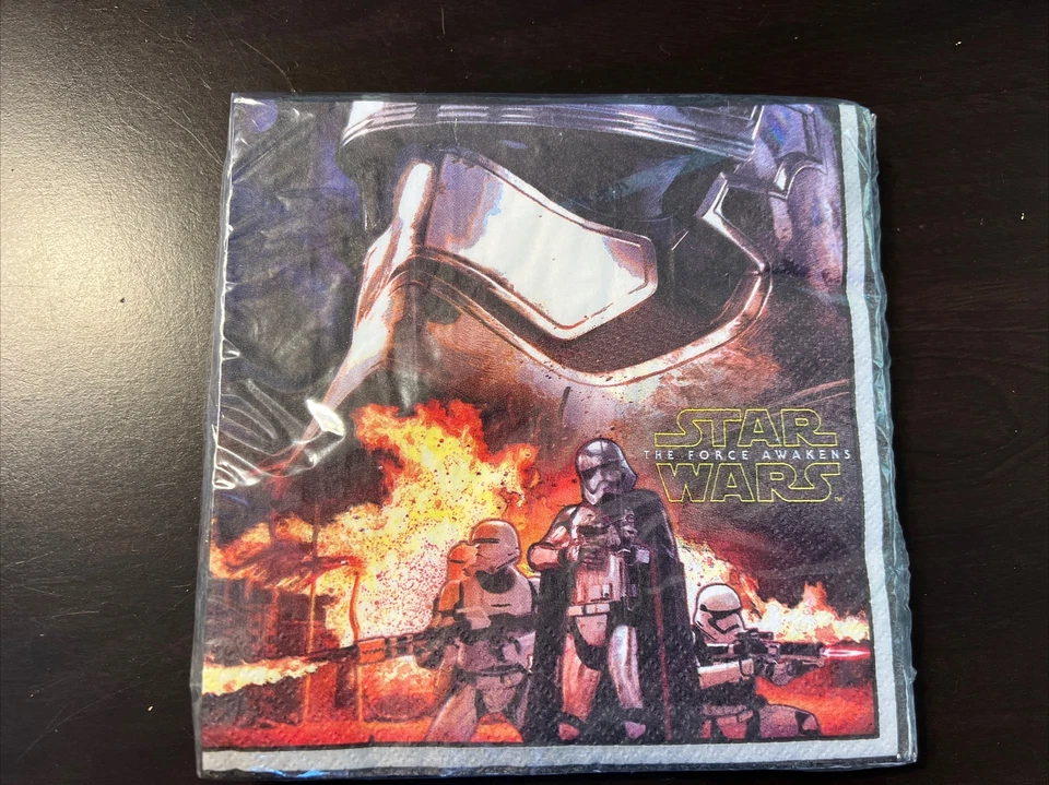 Servilletas de almuerzo únicas de Disney Star Wars El Despertar de la Fuerza 16 quilates 2 capas Foto 1 de 2