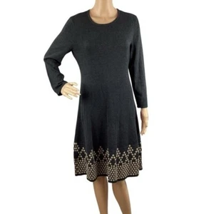 Eliza J Sweater Dress Size S Gray Long Sleeve - Picture 1 of 7