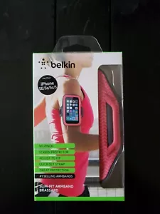 Belkin Slim-Fit Armband Pink For iPhone SE/5s/5c/5 New Fits 7.5-12 Inch Arm  - Picture 1 of 4